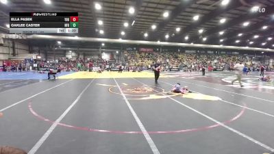 55 lbs Quarterfinal - Ella Pasek, Touch Of Gold vs Oaklee Caster, Newcastle Fall Guys