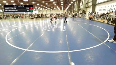 140 lbs Round 1 (9am Friday) - Brody Clemons, Minion Black vs Wyatt Frantz, Westshore D.S.