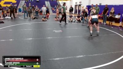 105 lbs Round 4 (6 Team) - James Satterfield, Palmetto State Wrestling Academy vs Tucker Griggs, West Wateree