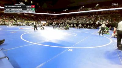 110 Class 1 lbs Semifinal - Cheyenne Kincade, DeSoto vs Kyana Huseynov, Lafayette County