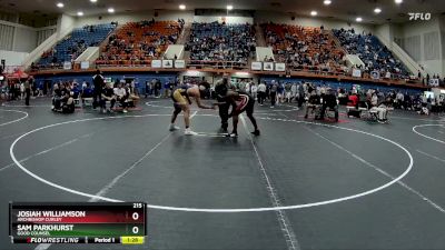 215 lbs Semifinal - Josiah Williamson, Archbishop Curley vs Sam Parkhurst, Good Counsel