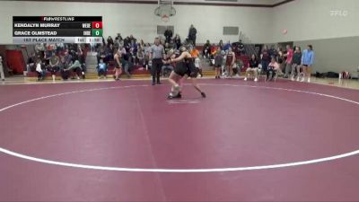 138-143 lbs 1st Place Match - Kendalyn Murray, West Delaware Girls vs Grace Olmstead, Independence Girls
