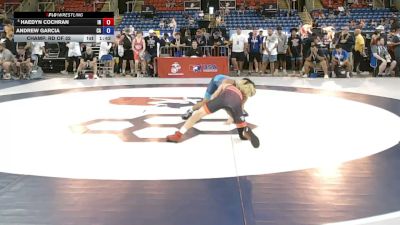 106 lbs Champ. Rd Of 32 - Haedyn Cochran, Indiana vs Andrew Garcia, California