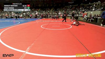 60 lbs Round Of 32 - Maisley Martines, MilLard South Wrestling Club vs Noah Torres, Standfast