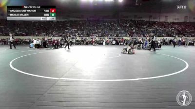 G5A-115 lbs Quarterfinal - Haylie Miller, Harrah-Girls vs Angelia (aj) Waren, Perry-Girls