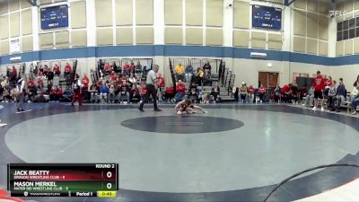 63 lbs Round 2 (4 Team) - Jack Beatty, Dragon Wrestling Club vs Mason Merkel, Mater Dei Wrestling Club