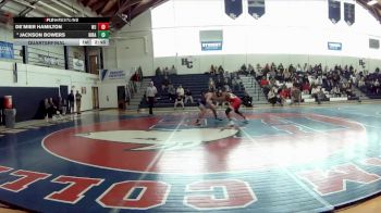 157 lbs Quarterfinal - De`Mier Hamilton, Washington & Jefferson vs Jackson Bowers, Hiram