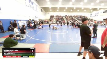 120 lbs Champ. Round 1 - Max Ortega, Victor Villains Wrestling Club vs Alberto Flores, Eastvale Elite