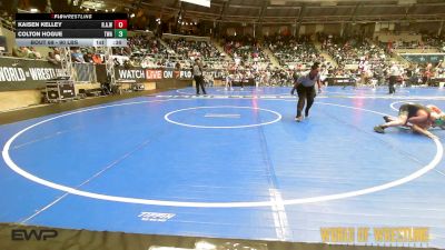 90 lbs Consi Of 16 #1 - Kaisen Kelley, Rollers Academy Of Wrestling vs Colton Hogue, Terminator Wrestling Academy