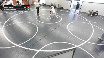 138 lbs Quarterfinal - Miles Miller, Peninsula High School Wrestlin vs Tobias Lombera, Elite Force