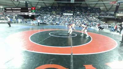 Girls 4A 155 lbs Cons. Semi - Emma Thompson, Moses Lake (Girls) vs Annika Theumer, South Kitsap (Girls)