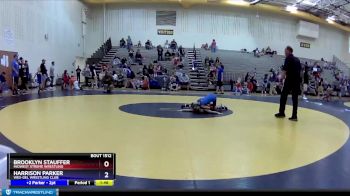 62 lbs Quarterfinal - Brooklyn Stauffer, Midwest Xtreme Wrestling vs Harrison Parker, Wes-del Wrestling Club