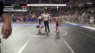 45 lbs Champ. Round 1 - Lux Willhite, Bluestem vs Tinley Irving, Plainville Kids Wrestling Club