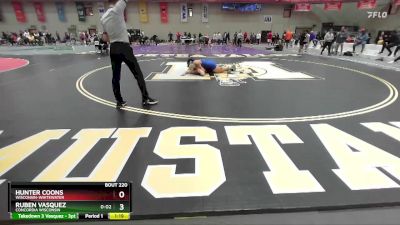 197 lbs Champ. Round 2 - Hunter Coons, Wisconsin-Whitewater vs Ruben Vasquez, Concordia Wisconsin