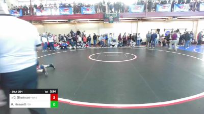 120 lbs Round Of 32 - Owen Sheiman, Fairfield Warde vs Kolby Hassett, Foxborough