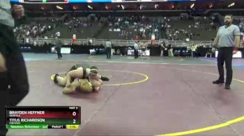 Quarterfinal - Brayden Heffner, Norfolk vs Titus Richardson, Fremont