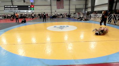 132 lbs Consi Of 16 #2 - Wylee Willson, WY vs Steven Ham 3rd, NJ