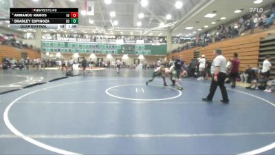 165 lbs Quarterfinal - Bradley Espinoza, Brea Olinda vs Armando Ramos, Green Valley