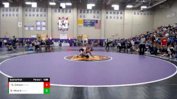 106 lbs Quarterfinal - Sebron Colson, Blackman vs Nicolas Moore, Houston