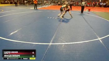 105 lbs Quarterfinals (8 Team) - Carter Kremer, Rocori vs Braylen DeFrang, Z-M (Zumbrota/Mazeppa)