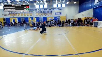 120 lbs Quarterfinal - Jasmine Lilland, Mayhem Wrestling Club vs Nova Estrada, SOT / DOZ