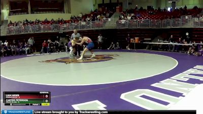 165 lbs Semis & 3rd Wb (16 Team) - Carter Peterson, Grand Island vs Liam Nider, Manhattan HS