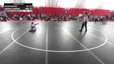 12U Boys - 78 lbs Cons. Round 3 - Gregory Nyenhuis, Monona Grove/McFarland Wrestling Club vs Myles Babcock, Maverick Training Center