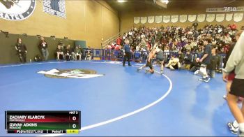 126 lbs Champ. Round 4 - Zachary Klarcyk, Porterville vs Izayah Adkins, Monache
