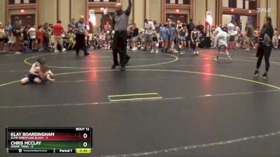 49 lbs Finals (8 Team) - Klay Boardingham, Elite Wrestling Black vs Chris McClay, Shore Thing