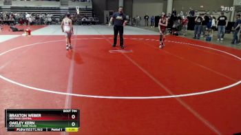 95 lbs Cons. Round 3 - Braxton Weber, Red Rock Central vs Oakley Kern, NYM (New York Mills)