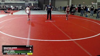 95 lbs Cons. Round 3 - Braxton Weber, Red Rock Central vs Oakley Kern, NYM (New York Mills)