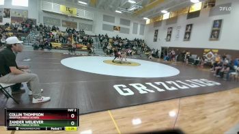 91 lbs Semifinal - Zander Weliever, Riverton Middle School vs Collin Thompson, Riverton Middle School