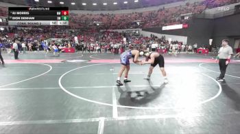 240 lbs Cons. Round 2 - Dion Denham, Delong MS vs Rj Morris, MES Wrestling