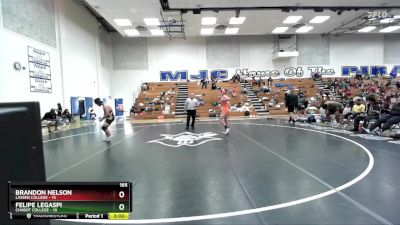 165 lbs Semis & 3rd Wb (16 Team) - Felipe Legaspi, Chabot College vs Brandon Nelson, Lassen College