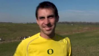 Coach Andy Powell Oregon after runner up finish 2009 NCAA XC Championships