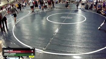 108 lbs Quarterfinal - Diego Cortes, Rancho Bernardo vs Devin Tait, Temescal Canyon High School