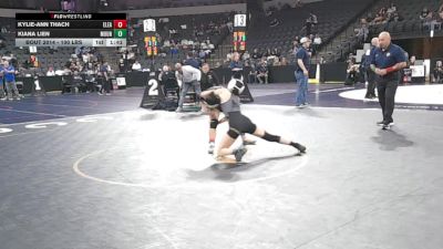 100 lbs Round Of 32 - Kylie-Ann Thach, Eleanor Roosevelt (SS) vs Kiana Lien, Mountain View (CC)