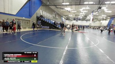 34-38 lbs Round 1 - Alice McCoy, Charger Wrestling Club vs Kathlynn Godwin, Roy Wrestling Club