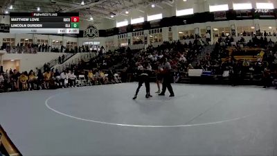 132 lbs Quarters & 1st Wb (16 Team) - Matthew Love, Harris County vs Lincoln Durden, Ola