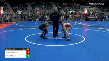88 lbs Consolation - Collin McDowell, Awa vs Steven Hampe, Thoroughbred Wrestling Academy