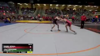 138 lbs Round 3 (4 Team) - Cole Sedgmore, 6A Newberg 2 vs Daniel Schull, 6A Oregon City