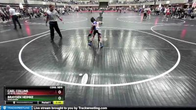 75 lbs Cons. Semi - Cael Collins, DC Elite Wrestling vs Brayden Heimke, Wisconsin