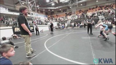 76-80 lbs Rr Rnd 3 - Kevin Gingrich, Division Bell Wrestling vs MJ Cottrell, Harrah Little League Wrestling