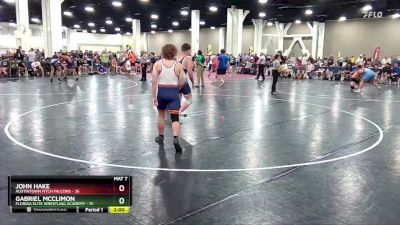 165 lbs Quarterfinals (8 Team) - John Hake, Austintown Fitch Falcons vs Gabriel Mcclimon, Florida Elite Wrestling Academy