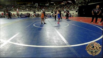 65 lbs Quarterfinal - Ava Rutledge, Chieftain Wrestling Club vs Bo Evans, Ogden's Outlaws Wrestling Club