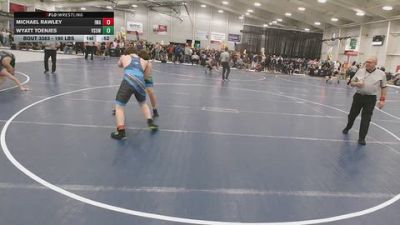 190 lbs Cons. Rd Of 16 - Wyatt Toenjes, Victory School Of Wrestling vs Michael Rawley, Ironhawk Wrestling Academy