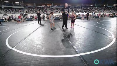 100 lbs Rr Rnd 4 - Emma Evans, Bartlesville Wrestling Club vs Zariah Meely, Carl Albert