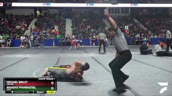 125 lbs Champ. Round 1 - Riggens Pfanenstiel, Hays vs Michael Briley, Abilene