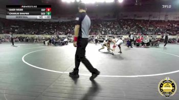 B4A-165 lbs Semifinal - Baer Webb, Sulphur vs Charlie Shafer, Cache