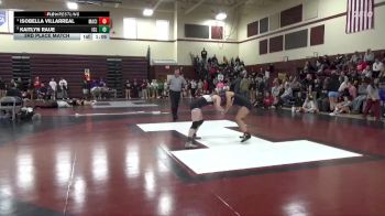 125 lbs 3rd Place Match - Kaitlyn Raue, Iowa City Liberty vs Isobella Villarreal, Mason City